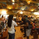 A cultural restaurant in Addis Ababa Ethiopia.